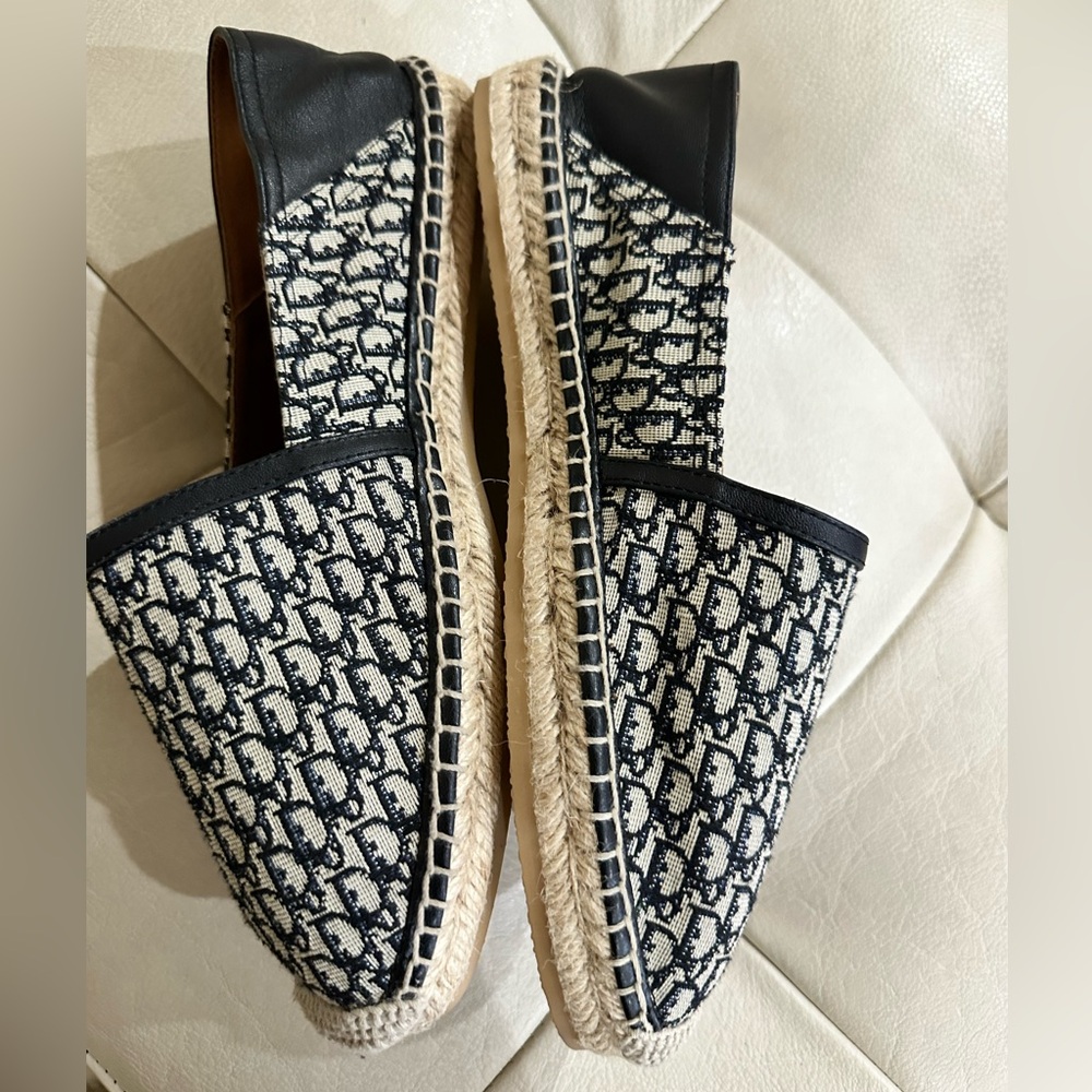 Christian Dior Oblique Monogram Paradise Espadrille Beige/Black - Picture 6 of 10